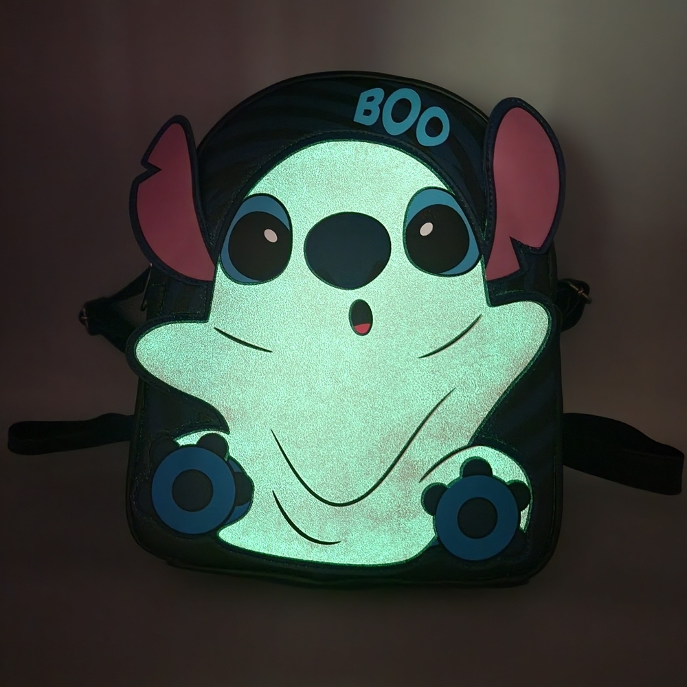 NWT Loungefly Lilo and Stitch, Stitch Boo Glow-In-The-Dark - Picture 4 of 4
